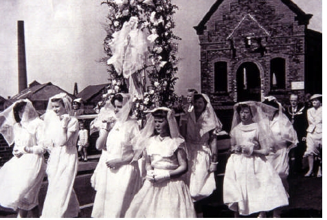 Procession to new church
